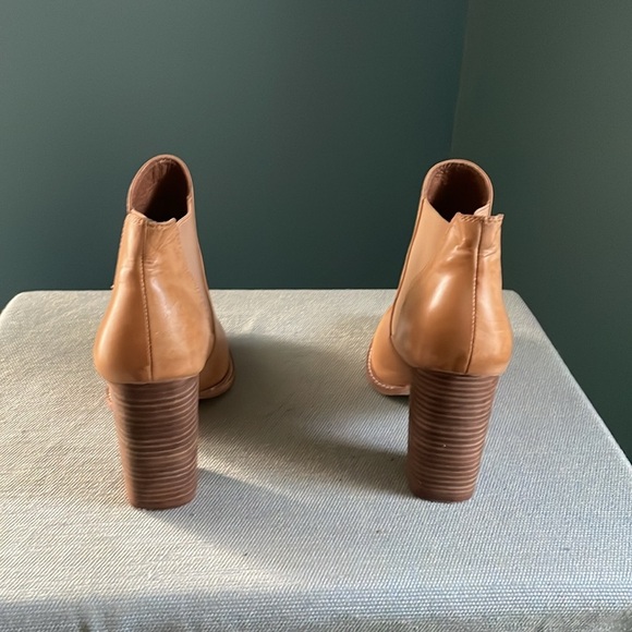 Tan Leather Ankle Boots - Picture 5 of 10